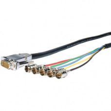 Comprehensive Pro AV/IT Series VGA HD15 plug to 5 BNC jacks cable 6ft - BNC/VGA for Video Device - 1 x HD-15 Male VGA - 5 x BNC Female Video - Shielding - RoHS Compliance VGA15P-5BJ-6HR