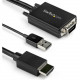 Startech.Com 3 m (9.8 ft) VGA to HDMI Adapter Cable with USB Audio - VGA to HDMI converter with Audio Support (VGA2HDMM3M) - This VGA to HDMI adapter lets you connect the VGA output on your computer directly to an HDMI input on a display without any addit