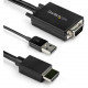 Startech.Com 6 ft. (1.8 m) VGA to HDMI Adapter Cable with USB Audio - VGA to HDMI converter with Audio Support (VGA2HDMM6) - This VGA to HDMI adapter lets you connect the VGA output on your computer directly to an HDMI input on a display without any addit