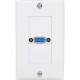 Startech.Com Single Outlet 15-Pin Female VGA Wall Plate - White - 1-gang - HD-15 VGA - White - RoHS Compliance VGAPLATE