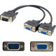 AddOn 8in VGA Male to 2x Female Black Splitter Cable - 100% compatible and guaranteed to work - TAA Compliance VGASPLMFF