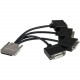 Startech.Com VHDCI to Quad DVI Splitter Breakout Cable - VHDCI (M) to 4x DVI-D (F) - 8.70" DVI/VHDCI Video Cable for Video Device - First End: 1 x VHDCI (Mini Centronics) Male Video - Second End: 4 x DVI-D (Single-Link) Female Digital Video - Splitte