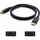 Addon Tech 5PK 6ft VN567AA Compatible DisplayPort 1.2 Male to DisplayPort 1.2 Male Black Cables For Resolution Up to 2560x1600 (WQXGA) - 100% compatible and guaranteed to work - TAA Compliance VN567AA-AO-5PK