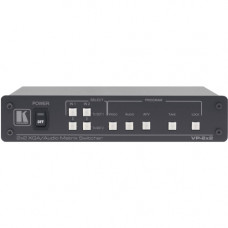 Kramer VP-2x2 2x2 Computer Graphics Video & Balanced Stereo Audio Matrix Switcher - Computer, HDTV, Monitor, Amplifier Compatible - 2 x HD-15 VGA In, 2Terminal Block, 2 x HD-15 VGA Out, 2Terminal Block, 1Serial VP-2X2