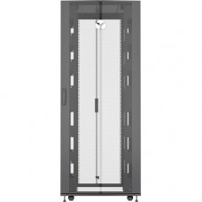 VERTIV Vertiv VR Rack - 42U Server Rack Enclosure| 600x1100mm| 19-inch Cabinet (VR3100) - For Server, KVM Switch, PDU, LAN Switch, Router, UPS - 42U Rack Height x 19" Rack Width x 43.90" Rack Depth - Floor Standing - Black - Steel - 2248.72 lb D