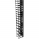 Vertiv Vertical Cable Wire Organizer with finger slots - 42U| 800mm (VRA1016) - Black - 2 Pack - 42U Rack Height - 19" Panel Width - Metal VRA1016