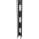 Vertiv Vertical Cable Manager for 800mm Wide 48U - Black - 2 Pack - 48U Rack Height - 19" Panel Width - Metal VRA1017