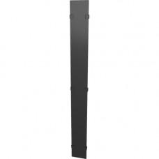 Vertiv Hinged Covers 800mm Wide 48U Vertical Cable Manager - Metal - Black - 48U Rack Height - 2 Pack - 31.5" Width VRA1020