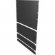 Vertiv 19" Blanking Panel Kit (1U, 2U, 4U, 8U) Black (Qty 1 ea. Size) - Metal - Black - 1 Pack - 19" Width VRA2002