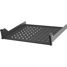 Vertiv 2U 19" Fixed Shelf 50lbs - 2U Rack Height x 19" Rack Width - Rack-mountable - Black - Metal - 49.60 lb Maximum Weight Capacity VRA3001