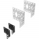Vertiv Zero U Accessory Mounting Bracket - 0U Rack Height - Rack-mountable - Black/Silver - Metal VRA5004