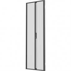 Vertiv VR 48U x 800mm Wide Split Perforated Doors Black - Metal - Black - 48U Rack Height - 2 Pack - 31.5" Width VRA6008