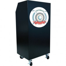 AmpliVox VS1100 - Portable Valet Podium - 100 Key Capacity - Rectangle Top - 1 Drawers - 24" Table Top Width x 17" Table Top Depth - 49" Height x 24" Width x 19" Depth - Textured, Powder Coated Black - Steel VS1100