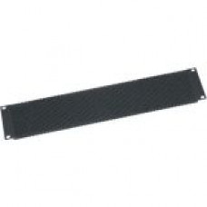 Middle Atlantic Products Light Blocking Vent Panels - Steel - Black - 2U Rack Height - 3.5" Height - 19" Width VTB2