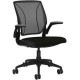 Humanscale Diffrient World Chair - Black Seat - Black Back - Black Frame - 26" Width W11BN10N10