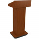 AmpliVox W505 - Executive Non-sound Column Lectern - Rectangle Top - Sculpted Base - 20.75" Table Top Width x 16.50" Table Top Depth - 47" Height x 22" Width x 18" Depth - Assembly Required - High Pressure Laminate (HPL), Mahogany
