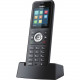 Yealink Ruggedized DECT Handset - Cordless - DECT, Bluetooth - 1.8" Screen Size - 1 Day Battery Talk Time - Black W59R