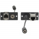 Kramer WA-45 Network/Audio Faceplate Insert - 2 x Mini-phone Port(s) - 2 x RJ-45 Port(s) WA-45