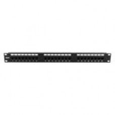 Istarusa Claytek 24 Ports 1U Cat6 Patch Panel - 24 x RJ-45 - 24 Port(s) - 24 x RJ-45 - 24 x RJ-11 - 1U High - 19" Wide - Rack-mountable - TAA Compliance WA-PP24-C6