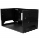 Startech.Com 4U Wallmount Server Rack with Built-in Shelf - Solid Steel - Adjustable Depth 12in to 18in - Mount your server network and telecom devices to the wall while storing your non-rackmountable equipment on the built-in shelf - Works with rack moun