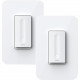 Belkin Wemo WiFi Smart Dimmer 2-Pack - Button Dimmer - Light Control - Alexa, Apple HomeKit, Google Assistant Supported - 120 V AC - 400 W, 150 W WDS060-BD2