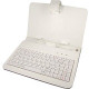Worryfree Gadgets MYEPADS Keyboard/Cover Case for 7" Zeepad Tablet - White - Leather WHT-KEY-7