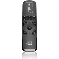Adesso SlimTouch WKB-4010UB Universal Remote Control - For PC, Smart TV, Gaming Console, Projector, PlayStation, Xbox - 30 ft Wireless WKB-4010UB