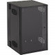Black Box Wallmount Cabinet - For Networking - 19U Rack Height x 19" Rack Width x 22.53" Rack Depth - Wall Mountable Enclosed Cabinet - Black - Steel, Plexiglass - 300 lb Maximum Weight Capacity - TAA Compliant WMD19-2425-PQU