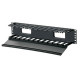 PANDUIT PatchLink Horizontal Cable Manager - Black - 2U Rack Height - 19" Panel Width - TAA Compliance WMPF1E