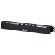 PANDUIT PatchLink Horizontal Cable Manager - Black - 1U Rack Height - 19" Panel Width - TAA Compliance WMPLFSE