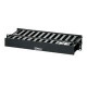 Panduit PatchLink WMPSE Cable Manager - Black - 1 Pack - 1U Rack Height - 19" Panel Width - ABS Plastic - TAA Compliance WMPSE
