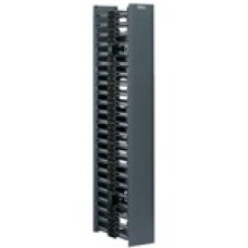 Panduit NetRunner Rack Cable Management Panel - Black - 1 Pack - 45U Rack Height - TAA Compliance WMPVHC45E