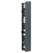 Panduit NetRunner Rack Cable Management Panel - Black - 1 Pack - 45U Rack Height - RoHS, TAA Compliance WMPVHCF45E