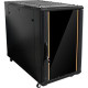 Istarusa Claytek WNG1810-PD12 Rack Cabinet - For Server - 18U Rack Height x 19" Rack Width x 32" Rack Depth - Black - Steel, SPCC, Glass, SPCC, SPCC, Aluminum - 780 lb Dynamic/Rolling Weight Capacity - 1700 lb Static/Stationary Weight Capacity W