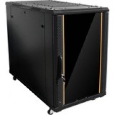 Istarusa Claytek WNG1810-PD10 Rack Cabinet - For Server, PDU - 18U Rack Height x 19" Rack Width x 32" Rack Depth - Black - SPCC, Glass, SPCC, Aluminum, Steel - 780 lb Dynamic/Rolling Weight Capacity - 1700 lb Static/Stationary Weight Capacity - 