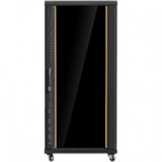 Istarusa Claytek WNG2710-DWR2CM2UB Rack Cabinet - For Server - 27U Rack Height x 19" Rack Width - Floor Standing - Black - SPCC, SPCC, SPCC, Glass, Aluminum, Steel - 780 lb Dynamic/Rolling Weight Capacity - 1700 lb Static/Stationary Weight Capacity W