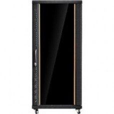 Istarusa Claytek 32U 1000mm Depth Rack-mount Server Cabinet with 2U Cover Plate - For Server - 32U Rack Height32" Rack Depth - Rack-mountable - Black - SPCC, Steel, Glass, Aluminum - 780 lb Dynamic/Rolling Weight Capacity - 1700 lb Static/Stationary 