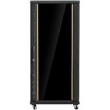 Istarusa Claytek WNG3210-P123UB Rack Cabinet - For Server - 32U Rack Height x 19" Rack Width - Floor Standing - Black - Aluminum, Steel, Glass, SPCC, SPCC, SPCC - 780 lb Dynamic/Rolling Weight Capacity - 1700 lb Static/Stationary Weight Capacity WNG3