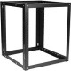 Istarusa Claytek 12U 800mm Adjustable Wallmount Server Cabinet with 1U Cable Management - For Server - 12U Rack Height x 19" Rack Width x 31.50" Rack Depth - Wall Mountable - Black - Cold-rolled Steel (CRS) - 145 lb Maximum Weight Capacity WOM12