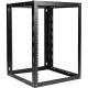 Istarusa Claytek 15U 800mm Adjustable Wallmount Server Cabinet with 1U Keyboard Drawer - For Server - 15U Rack Height x 19" Rack Width x 31.50" Rack Depth - Wall Mountable - Black - Cold-rolled Steel (CRS), SPCC - 145 lb Maximum Weight Capacity 