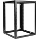 Istarusa Claytek 15U 800mm Adjustable Wallmount Server Cabinet with 1U Supporting Tray - For Server - 15U Rack Height x 19" Rack Width x 31.50" Rack Depth - Wall Mountable - Black - Cold-rolled Steel (CRS), SPCC - 145 lb Maximum Weight Capacity 