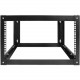 Istarusa Claytek 6U 800mm Adjustable Wallmount Server Cabinet with 2U Cable Management - For Server - 6U Rack Height x 19" Rack Width x 31.50" Rack Depth - Wall Mountable - Black - Cold-rolled Steel (CRS) - 145 lb Maximum Weight Capacity WOM680-