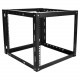Istarusa Claytek 9U 800mm Adjustable Wallmount Server Cabinet with 1U Supporting Tray - For Server - 9U Rack Height x 19" Rack Width x 31.50" Rack Depth - Wall Mountable - Black - Cold-rolled Steel (CRS) - 145 lb Maximum Weight Capacity WOM980-S
