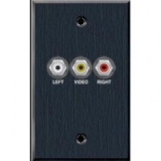 Avteq Single Gang Wall Plate - 1-gang - 3 x RCA Port(s) WP-3RCA