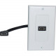 Comprehensive HDMI Wallplate 1 Port Pigtail - White - Plastic - 1 x HDMI Port(s) WP-HM1PT