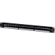 Legrand Group Legrand-On-Q 24-Port Blank Keystone Patch Panel - 24 Port(s) - 1U High - Black - 19" Wide - Rack-mountable WP24RM