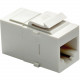 Legrand Group Legrand-On-Q Cat 6 RJ45 Coupler Keystone Insert, White - The Cat 6 RJ45 Keystone Coupler couples two high-speed network cables. The female to female coupler meets the EIA/TIA 568A Category 6 specifications. WP3452-WH-V1