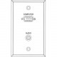 Black Box WP801 Faceplate - 1-gang - Stainless - 1 x Mini-phone Port(s) - 1 x VGA Port(s) WP801