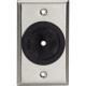 Black Box Faceplate - 1-gang - Stainless - TAA Compliance WP841