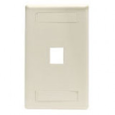 Black Box GigaStation2 1 Socket Network Faceplate - 1 x Socket(s) - Office White - TAA Compliance WPT456
